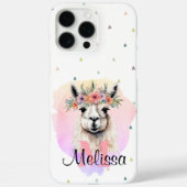 ボホフローララマワイルドフラワーズモノグラムかわいらし Case-Mate iPhoneケース (裏面)