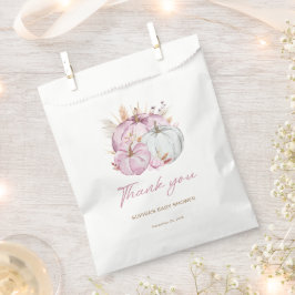 ボホフローラリトルピンクカボチャ赤ちゃんシャワー フェイバーバッグ