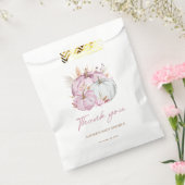 ボホフローラリトルピンクカボチャ赤ちゃんシャワー フェイバーバッグ (封をした状態)