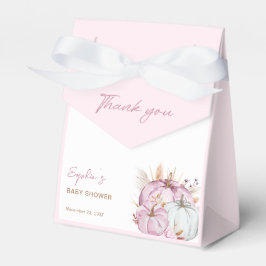 ボホフローラリトルピンクカボチャ赤ちゃんシャワー フェイバーボックス