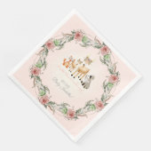 ボホフローラリースウッドランド動物ベビーシャワー (コーナー)