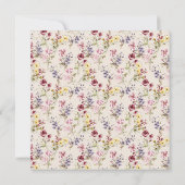 ボホフローラリース植物学ブライダルシャワー招待状 招待状 (裏面)