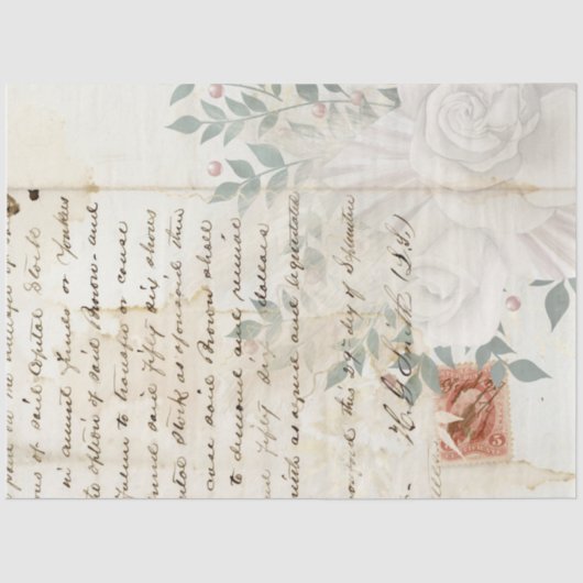 ボホフローラルエフェメラデザインシリーズ#2 薄葉紙 (正面)