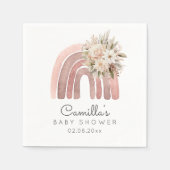 ボホフローラレインボーガールベビーシャワー スタンダードカクテルナプキン (正面)