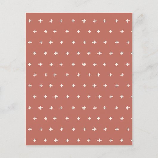 ボホフローラレインボーニーエイジ誕生日バジェット招待状 チラシ (裏面)