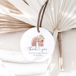 ボホフローラレインボーベビーシャワー フェイバータグ