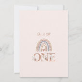 ボホフローラレインボーワイルドワン1歳 招待状 (裏面)