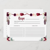 ボホフローラレシピカード エンクロージャーカード (正面/裏面)