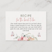 ボホフローラレシピブライダルシャワー エンクロージャーカード (正面)