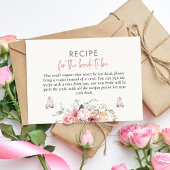 ボホフローラレシピブライダルシャワー エンクロージャーカード