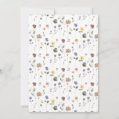 ボホフローラワイルドフラワー誕生日 | 招待状 (裏面)