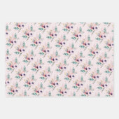 ボホフローラワイルドワンガールズファースト誕生日 ラッピングペーパーシート (正面2)
