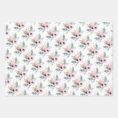ボホフローラワイルドワンガールズファースト誕生日 ラッピングペーパーシート (正面)