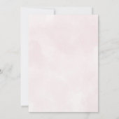 ボホフローラワイルドワンガールズファースト誕生日 招待状 (裏面)