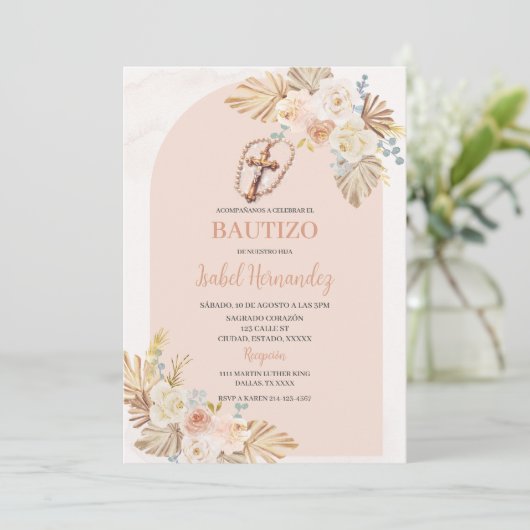 ボホフローラ十字型バウティゾスペインの 招待状 (スタンド正面)