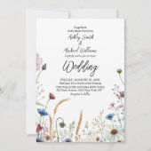 ボホフローラ山花結婚の花 招待状 (正面)