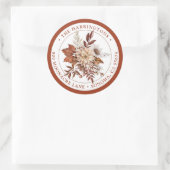 ボホフローラ差出人住所ラウンド封筒用シール ラウンドシール (バッグ)