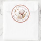 ボホフローラ差出人住所封筒用シール ラウンドシール (バッグ)