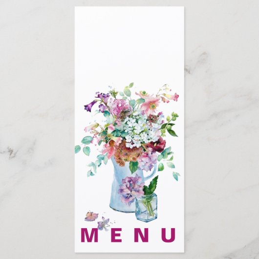 ボホフローラ庭園の結婚式披露宴ディナーメニュー メニュー (裏面)