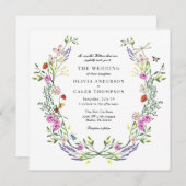 ボホフローラ庭園の結婚式 招待状 (正面/裏面)