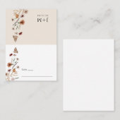 ボホフローラ折り畳み座席表 プレイスカード (正面/裏面)