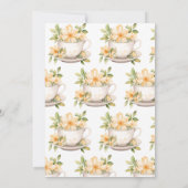 ボホフローラ春 |ガーデンティーブライダルシャワー 招待状 (裏面)