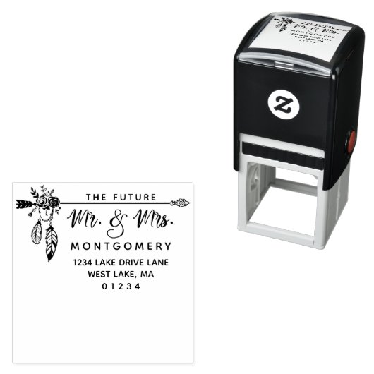 ボホフローラ未来のミスターミセス・差出人住所 セルフインキングスタンプ (インサイチュ)