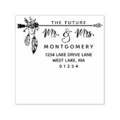 ボホフローラ未来のミスターミセス・差出人住所 セルフインキングスタンプ (デザイン)