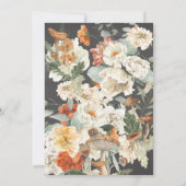 ボホフローラ植物学 |赤ちゃんシャワー 招待状 (裏面)