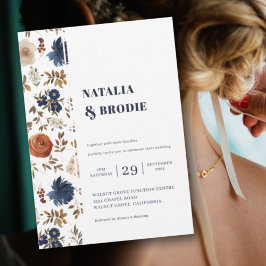 ボホフローラ水彩結婚式招待状 招待状