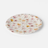 ボホフローラ水彩野草花 ペーパープレート (アングル)