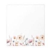 ボホフローラ水彩野草 ノートパッド (正面)