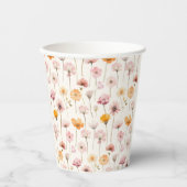 ボホフローラ水彩野草 紙コップ (正面)