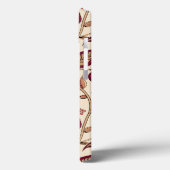 ボホフローラ深いベリーピンクオンクリームモノグラム Case-Mate iPhoneケース (裏面 / 左)