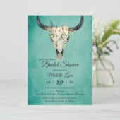 ボホフローラ牛スカルオンターコイズブライダルシャワー 招待状 (スタンド正面)