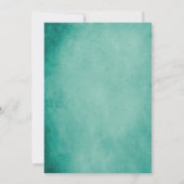 ボホフローラ牛スカルオンターコイズブライダルシャワー 招待状 (裏面)