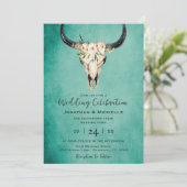 ボホフローラ牛スカルターコイズオールインワン結婚ズ 招待状 (スタンド正面)