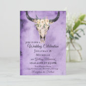 ボホフローラ牛スカルパープルオールインワン結婚ズ 招待状 (スタンド正面)