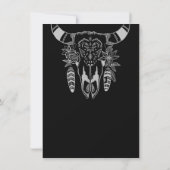 ボホフローラ牛スカル白黒結婚ズ セーブザデート (裏面)