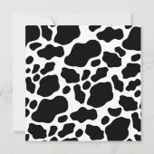 ボホフローラ牛プリントウェスタンブライダルシャワー 招待状 (裏面)