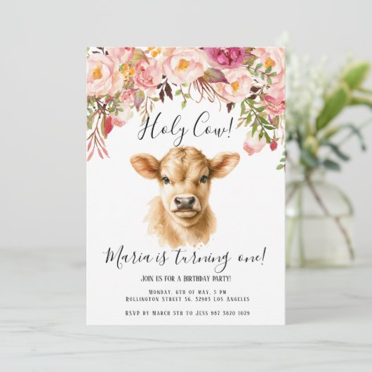 ボホフローラ牡丹高原カウズ子供の誕生日 招待状 (スタンド正面)