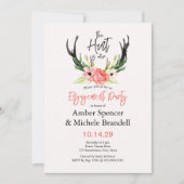 ©ボホフローラ狩りオーバー婚約パーティ 招待状 (正面)