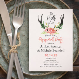 ©ボホフローラ狩りオーバー婚約パーティ 招待状