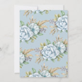 ボホフローラ男の赤ちゃんシャワー招待状 招待状 (裏面)