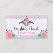 ボホフローラ着物掛けクローゼットファッションロイヤリティ 名刺 (正面)