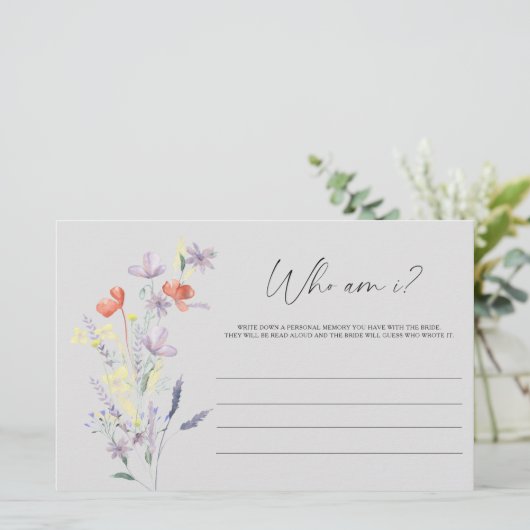 ボホフローラ私はブライダルシャワーゲーム 便箋 (スタンド正面)