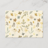 ボホフローラ秋シック登録ブライダルシャワー エンクロージャーカード (裏面)