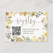 ボホフローラ秋シック登録ブライダルシャワー エンクロージャーカード (正面)