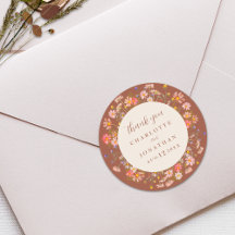 ボホフローラ秋焼きオレンジ結婚のサンキュー