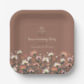ボホフローラ秋秋引っ越し祝いパーティーパーティー ペーパープレート (正面)